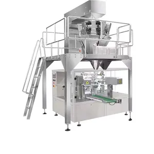 Automatic Premade Bag Packing Machine Bubble Gum Sweets Gummy Bear Candy Doypack Pouch Filling Packing Line Machine Back Sealing