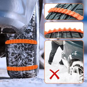 Chaînes antidérapantes en plastique portables pour l'hiver, neuves, pour pneus neige et chaînes de secours routières - Product Image 3