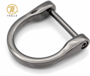 Anelli a D con Vite, Moschettoni a Forma di U, Accessori per Artigianato in Pelle, Portachiavi, Borse, per Cinghie <span class=keywords><strong>da</strong></span> 1 Pollice - Product Image 1
