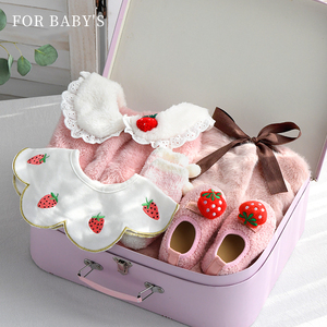 Di carta rigida di cartone del capretto infantile del bambino del bambino della biancheria intima calze asciugamano regalo di imballaggio valigia box neonato <span class=keywords><strong>set</strong></span> regalo del bambino - Product Image 4