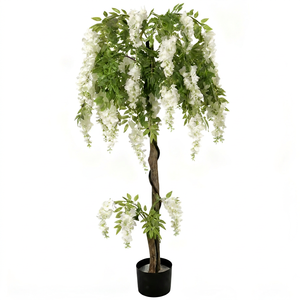 Nouvelle Conception <span class=keywords><strong>de</strong></span> Fleurs <span class=keywords><strong>de</strong></span> Glycine Artificielles Réalistes en Soie pour la Décoration <span class=keywords><strong>de</strong></span> la Maison, des Mariages, des Fêtes, des Jardins, des Arbres <span class=keywords><strong>de</strong></span> Noël, et pour la Fête des Mères - Product Image 5