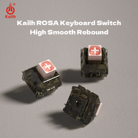 Kailh Rosa BOX Linear Switch 40gf Kekuatan Operasi 80M Umur Pakai 80M Tahun, Casing PC untuk Keyboard Mekanik Gaming Kustom, Pasokan Grosir OEM