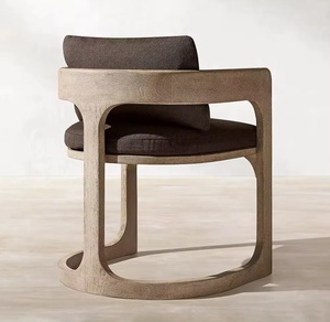 Set da Pranzo per Esterni in Legno di Teak Massiccio, Arredamento da Giardino di Lusso Moderno, Tavolo e Sedie per Hotel, Ville e Resort - Product Image 4