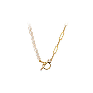 Collar Corto de Plata S925 con Perlas, Edición Coreana, para Mujer, Dulce y Fresco, Cadenas Religiosas Personalizadas J9541 - Product Image 5