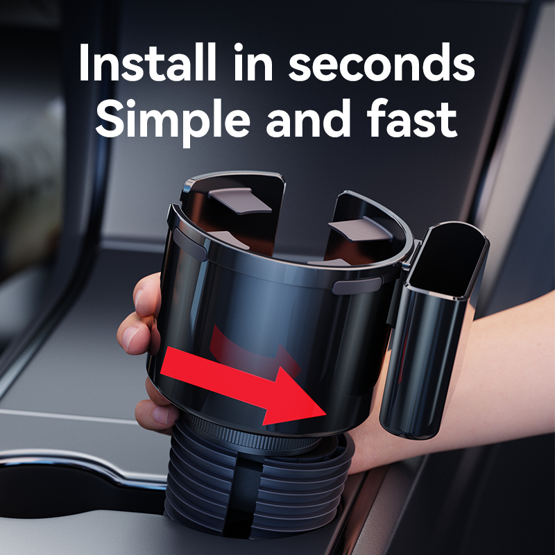 2-in-1 Car Cup Holder Expander and Phone Mount | XF03900 Model | Meibo Brand