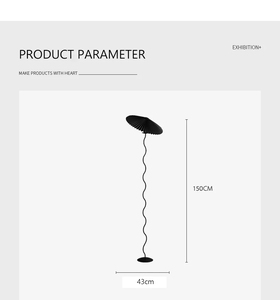 Lampada da Terra di Design <span class=keywords><strong>per</strong></span> Soggiorno, Camera da Letto, Arredamento Vintage Danese, Lampada LED a Ombrello <span class=keywords><strong>per</strong></span> Caffè - Product Image 3