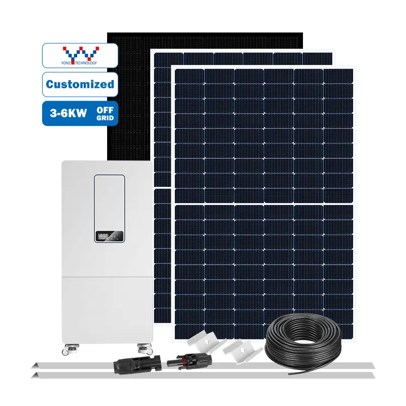 YONZ 4,8 кВт автономная домашняя система хранения солнечной энергии