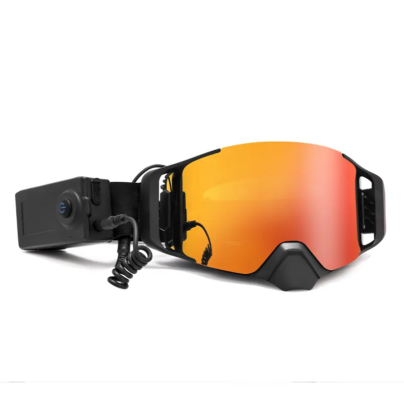 Lenti magnetiche laterali di bloccaggio motocross occhiali da neve occhiali da neve lenti anti-appannamento per adulti