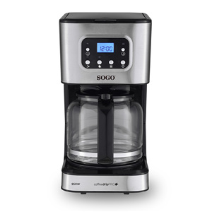 โซโก้ คอฟฟี่ ดริป โปร 1.5 ลิตร 12 ถ้วย เครื่องชงกาแฟแบบหยดไฟฟ้าแบบตั้งโปรแกรมได้ - Product Image 1