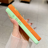 Funda de Teléfono Acrílica Híbrida Color Macaron, para iPhone 14 15 16 17 Pro Max, con Protección de Cámara de Vidrio, Antigolpes
