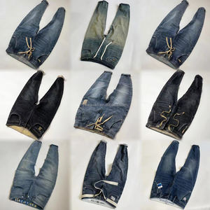 Stock Abbigliamento <span class=keywords><strong>Jeans</strong></span> da <span class=keywords><strong>Uomo</strong></span> alla Moda Blu <span class=keywords><strong>Scuro</strong></span> in Materiale Elasticizzato Stock Abbigliamento Pronto per la Vendita Oltre Marchio Abbigliamento all'Ingrosso - Product Image 6