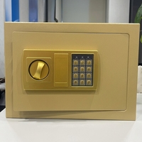 Großhandel Ganghao Mini Digitaler Safe Vollstahl Elektronisches Codeschloss Diebstahlsicherer Sicherheitsschrank 17x23x17cm für Zuhause und Hotel