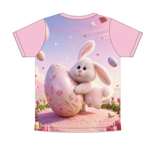 T-shirt imprimé sur toute la surface, créez votre propre logo, 100% polyester, t-shirt personnalisé pour l'événement de Pâques, t-shirt de course amusant, t-shirts par sublimation - Product Image 2