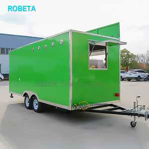 Chariot <span class=keywords><strong>de</strong></span> nourriture mobile Fs500 Green Food Cart, remorque alimentaire, intérieur en acier inoxydable, <span class=keywords><strong>camion</strong></span> <span class=keywords><strong>de</strong></span> nourriture - Product Image 3