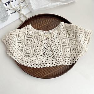 Gran oferta, de algodón Vintage cuello de encaje, bordado de ganchillo, collares desmontables para mujer - Product Image 4