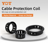 Pasacables de nailon a presión SB, protector de cables para orificios de panel, anillo de protección de cables tipo broche, funda para cables