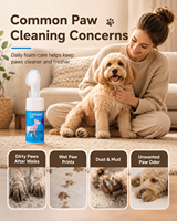 Nettoyant pour pattes de chien de luxe, brosse en silicone, shampoing pour animaux de compagnie sans eau, mousse éliminant les odeurs, nettoyage des pattes pour chiens et chats, prix d'usine bas