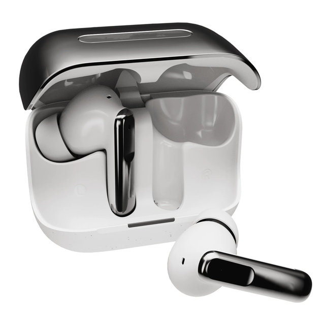 2025 Newest TWS ENC Noise Cancelling True Wireless Earbuds With Fashional Design Colorful Housing Quad Mic ENC