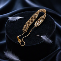 Bracelet élégant pour homme, breloque en or massif 18 carats, largeur 7,7 mm, perles en dentelle, cadeau exquis