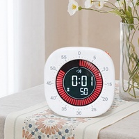 Minuteur numérique visuel intelligent USB 60 minutes pour enfants, idéal pour la cuisine, l'étude et la gestion du temps (type Pomodoro)