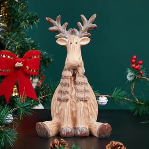 Ornamento in resina di cartone animato regalo di Natale soggiorno TV Cabinet decorazione per la casa artigianato decorazione del nuovo anno - Product Image 4