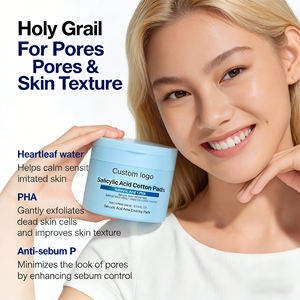 OEM Marque privée Extrait de feuille de cœur PHA Centella Toner Pad Anti-acné Exfoliant doux Hydratant Soin zéro pores - Product Image 4