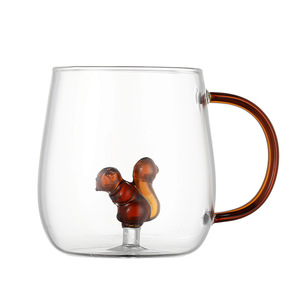 Handmade Clear Glass Sea <strong>Star</strong> <strong>Mug</strong> with Handle Creative New Design for Tea Coffee Beer Water Milk for Gifts Camping Parties - Product Image 3