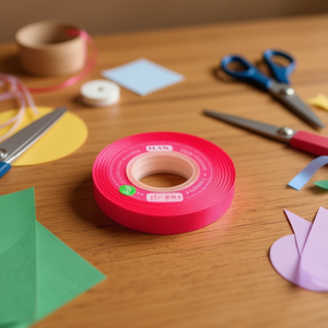 Nastro Grosgrain 2,5 cm 15 Iarde Rosso Rosa per Artigianato - Product Image 2