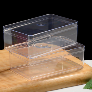 Contenitore Rettangolare in Plastica PS Trasparente da 500ml con Coperchio, Monouso <span class=keywords><strong>per</strong></span> Dessert, Frutta, Tiramisù, <span class=keywords><strong>per</strong></span> Forniture da Pasticceria - Product Image 5
