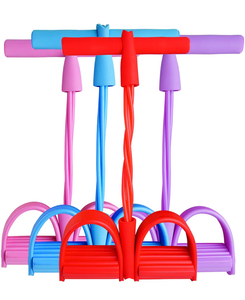 Nuevo Pedal Elástico de 4 Tubos de TPE para Yoga, <span class=keywords><strong>Ejercicios</strong></span> de Abdomen y Brazos, Resistente al Agua, para Fisioterapia - Product Image 2