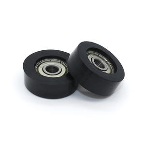 Fabricant produit des roues de guidage à rouleaux en PU revêtues de caoutchouc, à roulement incliné sans poulie 625ZZ, 5*23/24*8mm - Product Image 4