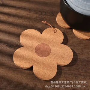 Alfombrilla floral de corcho resistente al calor, alfombrilla gruesa para mesa de cocina, alfombrilla antiescaldante para ollas, accesorio de decoración para el hogar - Product Image 3