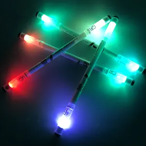 Kreative Schreibwaren Cartoon Muster Spinning Pen mit Licht Student Geschenk Dekompression Spielzeug Rotating Pen Mod Led