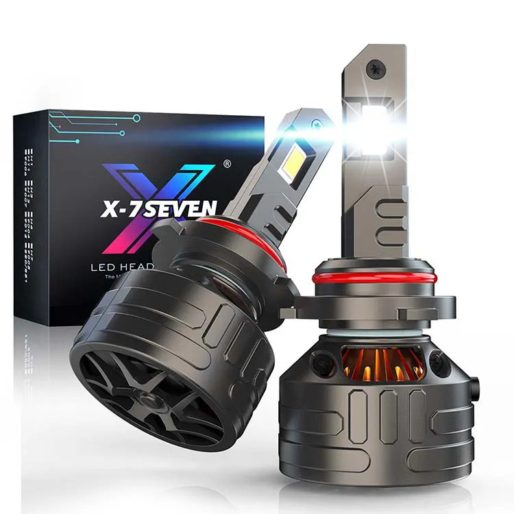 X-7SEVENファクトリークロノス卸売自動LED電球12VハイパワーH13H1 H4 H7 9005 9006H11車用LEDライトh7車用LEDヘッドライト