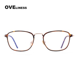 Gafas cuadradas ópticas de aleación para hombre, montura para gafas, patillas flexibles, IP, galvanoplastia - Product Image 3