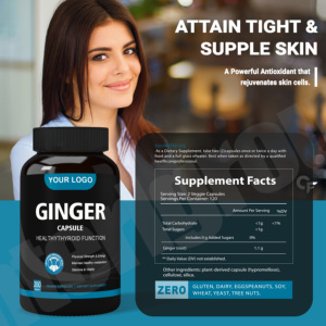 Compléments Alimentaires <span class=keywords><strong>Gingembre</strong></span> Noir Bio Capsules de Curcuma Racine de <span class=keywords><strong>Gingembre</strong></span> Naturelle - Product Image 2