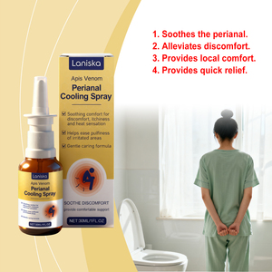 Spray de enfriamiento perianal de etiqueta privada de fábrica, hierbas naturales, reduce la picazón, alivia el dolor anal, cuidado de las hemorroides, aerosol corporal - Product Image 6