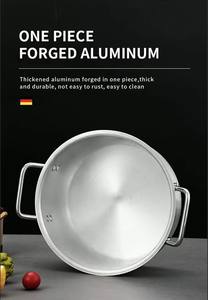 Juego de Ollas de Cocina de Aluminio de 7 Piezas, Más Vendido en el <span class=keywords><strong>Mercado</strong></span> Africano, 14-26 cm, <span class=keywords><strong>Olla</strong></span> para Arroz Pulida con Asa de Alambre de Acero para Estufa de Gas - Product Image 2