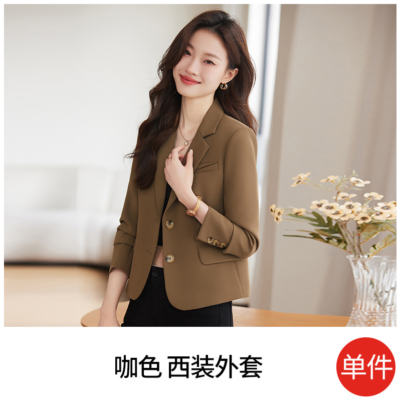 brown suit