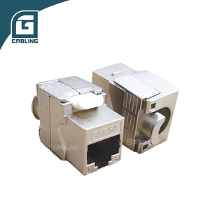 Gcabling Blindé 180 ° Sans Outil <span class=keywords><strong>Rj45</strong></span> <span class=keywords><strong>Rj45</strong></span> Coupleur à montage sur panneau Ftp Cat6a Keystone Black Jack Para Rede <span class=keywords><strong>Rj45</strong></span> Cat.6a Keystone Jack - Product Image 6