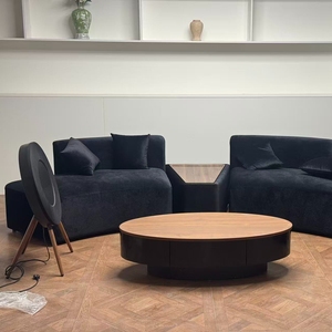 Divano Semicircolare Nero per Saloni di Bellezza, Uffici, Hotel e Aree di Ricevimento Aziendali - Personalizzabile e Vendita all'Ingrosso - Product Image 4