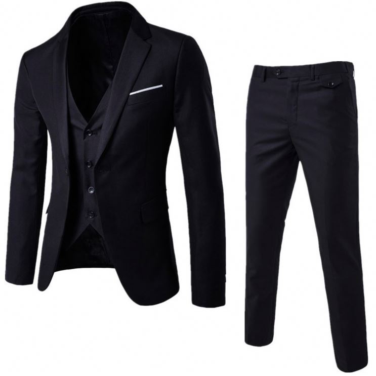 Custom Men's Suit 3 Piece Set Business Casual Wedding Groom Tuxedo Slim Fit Men's Suit