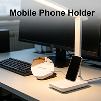 Lampe de bureau LED pour l'étude et le bureau, lampe de table pliable pour protéger les yeux, lampe de lecture à intensité réglable tactile, lampe de bureau moderne rechargeable