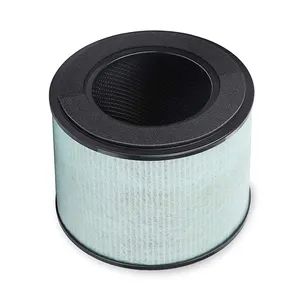 PARTU BS-08 HEPA Air Filter Replacement Filter 3-in-1 Filtration System Include Pre-Filter True HEPA Filter Activated Carbon