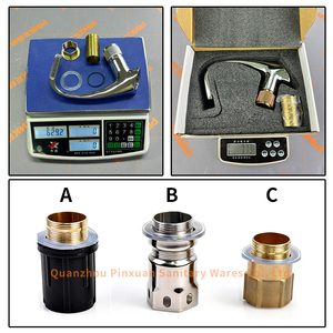 Robinet de lavabo cascade moderne en laiton noir, monotrou, à poser sur le comptoir, avec valve en céramique, <span class=keywords><strong>eau</strong></span> chaude et froide - Product Image 4
