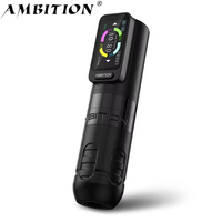 Ambitie Zetton 2400Mah 3.5/4.0Mm Slag Direct Drive Professionele Draadloze Tattoo Pen Machine Met 34Mm/42Mm Grip Voor Body Art