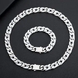 Керамическая Подвеска Ожерелье, персонализированная кубинская цепь из нержавеющей стали ювелирные изделия