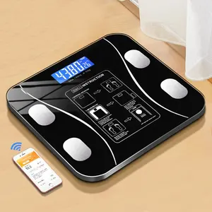 Умные цифровые весы Biumart для измерения массы тела и жира, анализатор состава тела с приложением для смартфона