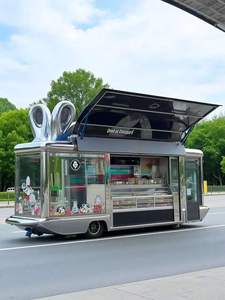 รถขายอาหารเคลื่อนที่ขนาดเล็กพร้อมครัวครบชุด ขายอาหารจานด่วน กา<span class=keywords><strong>แฟ</strong></span> ไอศกรีม <span class=keywords><strong>ชา</strong></span>นม<span class=keywords><strong>ไข่มุก</strong></span> เบอร์เกอร์ พิซซ่า และขนมต่างๆ - Product Image 2