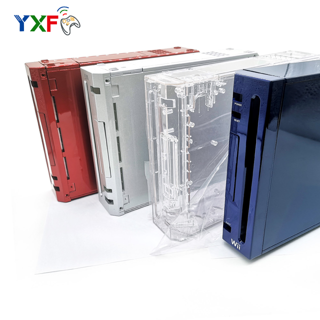 For WII Full Shell Case Housing Replacement Parts for WII Game Console Cover With Little Parts Solid Color